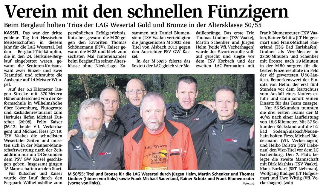 Frank-Michael Sauerland beim Kasseler Berglauf erfolgreich